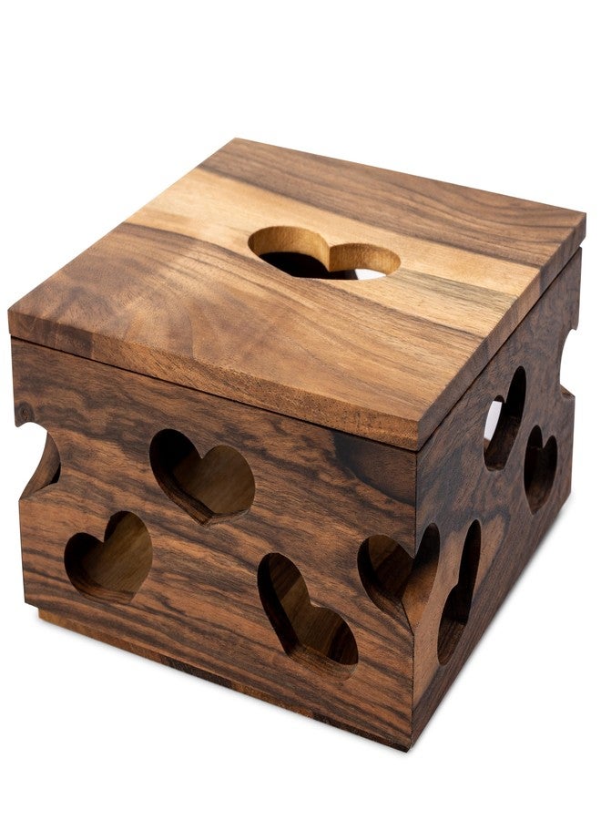 TILISMA Handmade Walnut Jewelry Box - Wooden Jewelry Organizer for Women - Jewelery Storage Box for Earrings, Necklaces, Bracelets - Birthday, Christmas, Valentines, Mothers Day Gifts for Women - Image 1